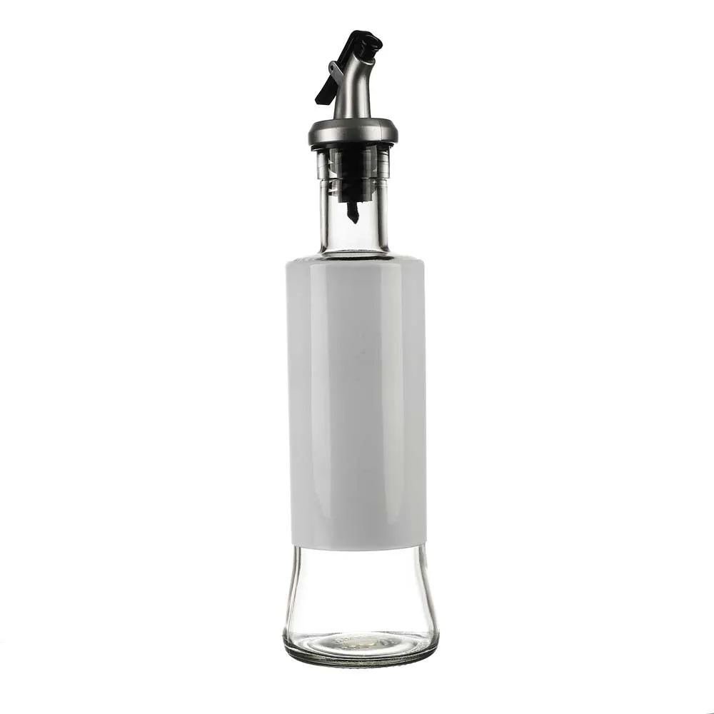 White Glass Oil Dispenser 300 ML