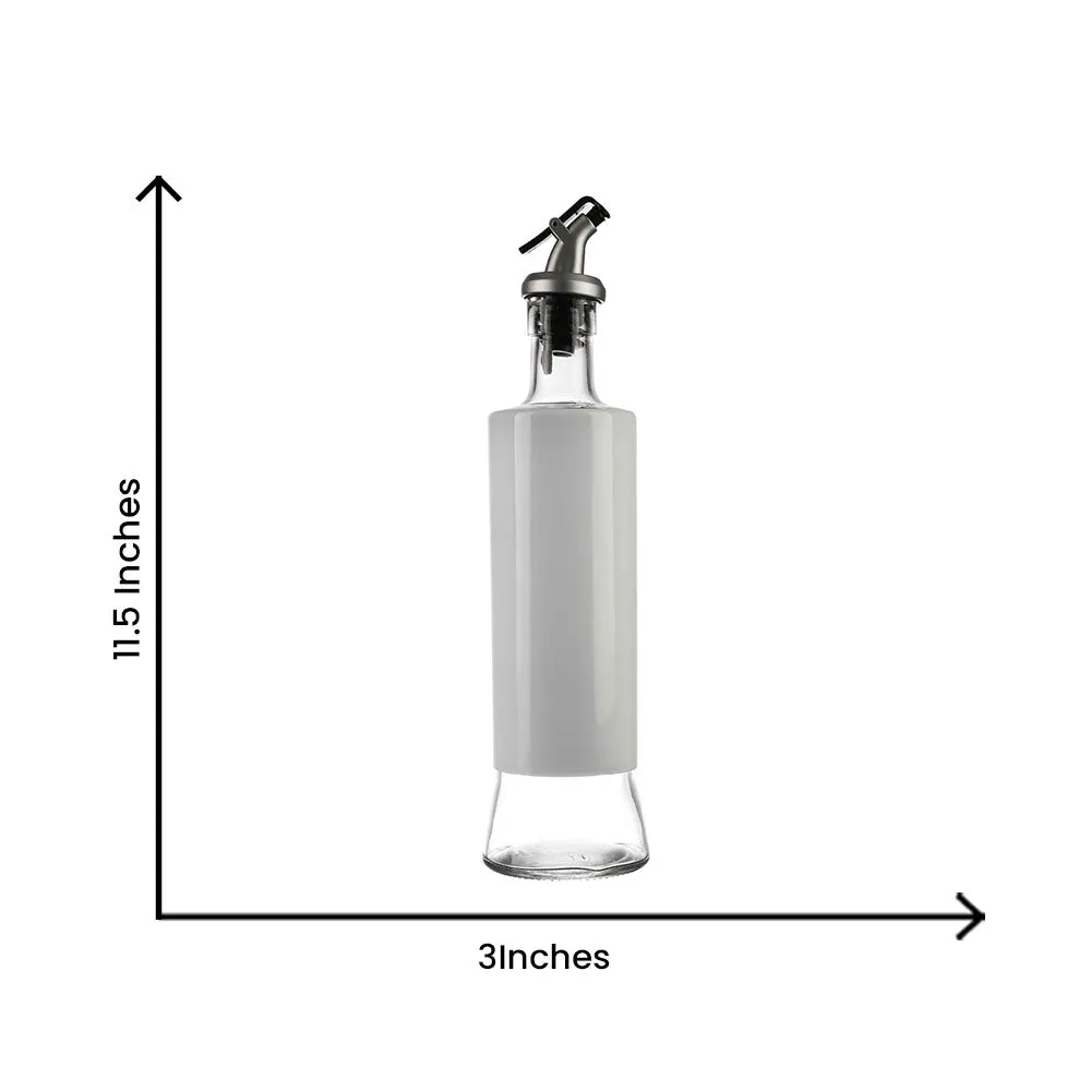 White Glass Oil Dispenser 500 ML