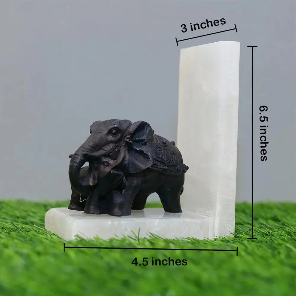 White Italian Marble Bookend (Set of 2)