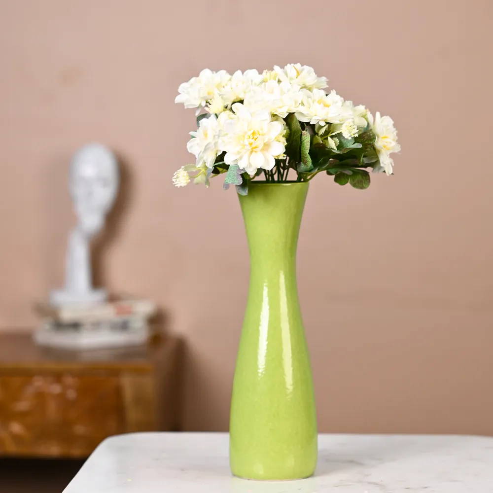 White Jasmine Artificial Flowers Bunch Set Of 2