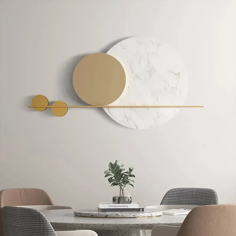 WallMantra White Moon Metal Wall Art