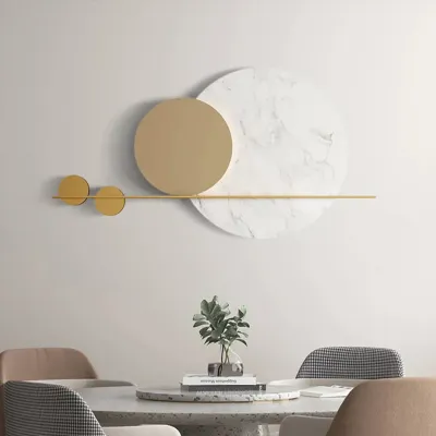 WallMantra White Moon Metal Wall Art