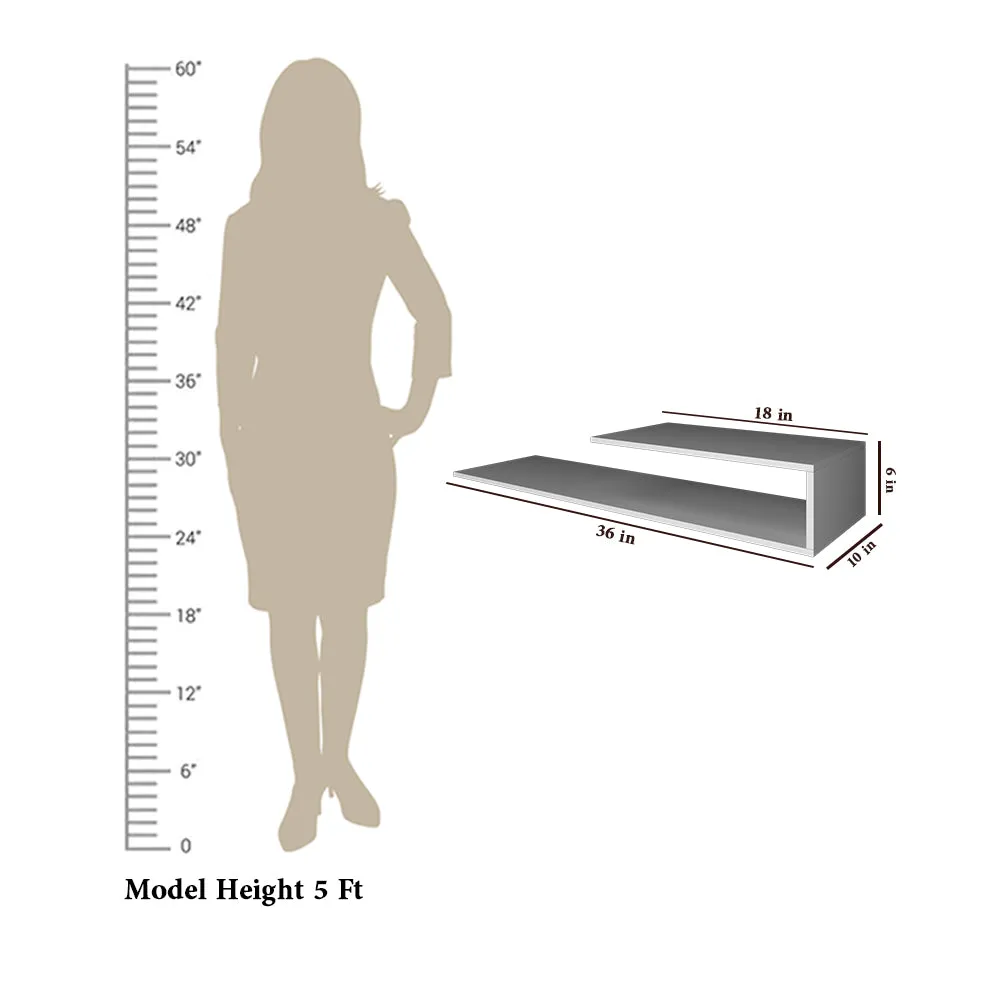 White Pre-laminated Minimalist Wooden Tv Unit