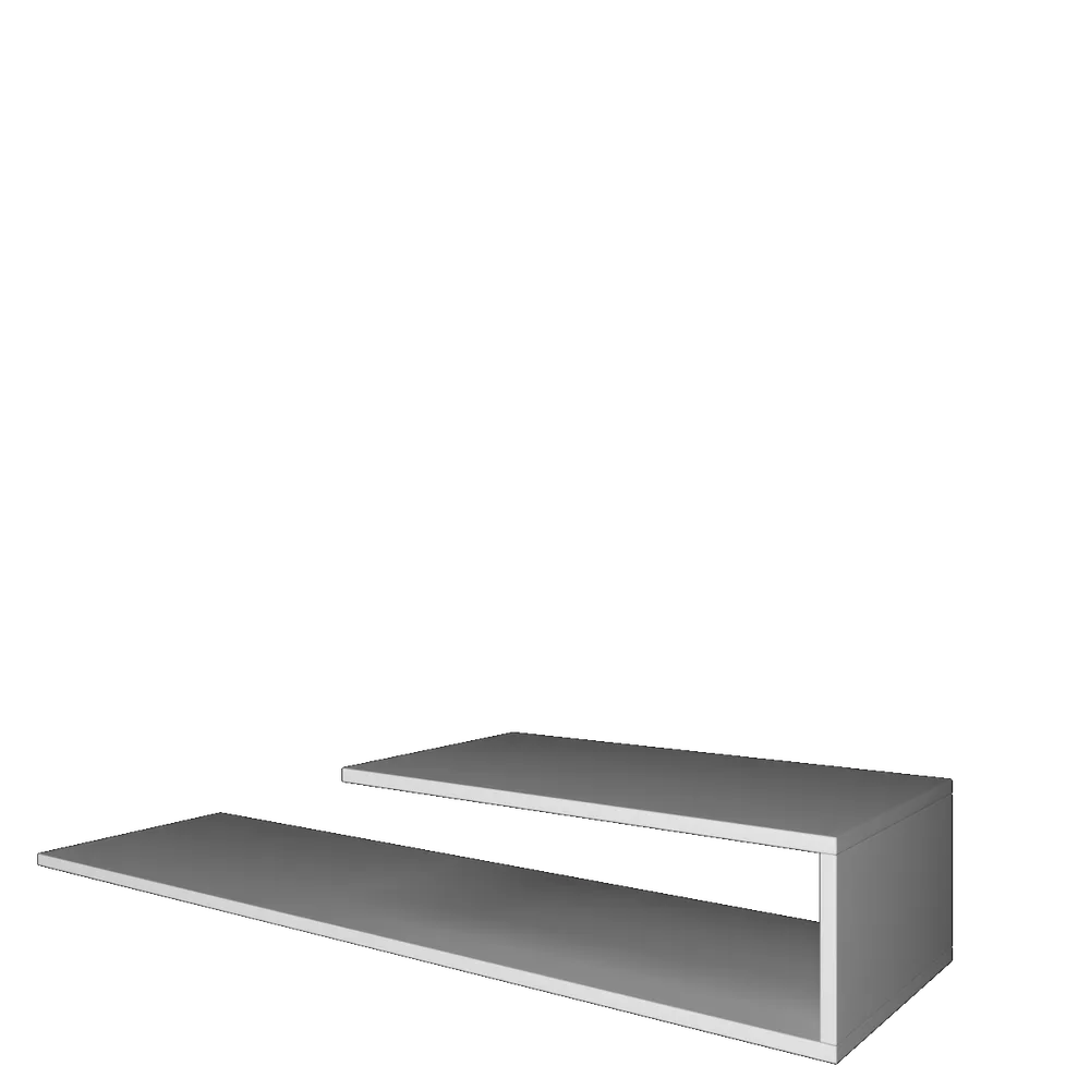 White Pre-laminated Minimalist Wooden Tv Unit