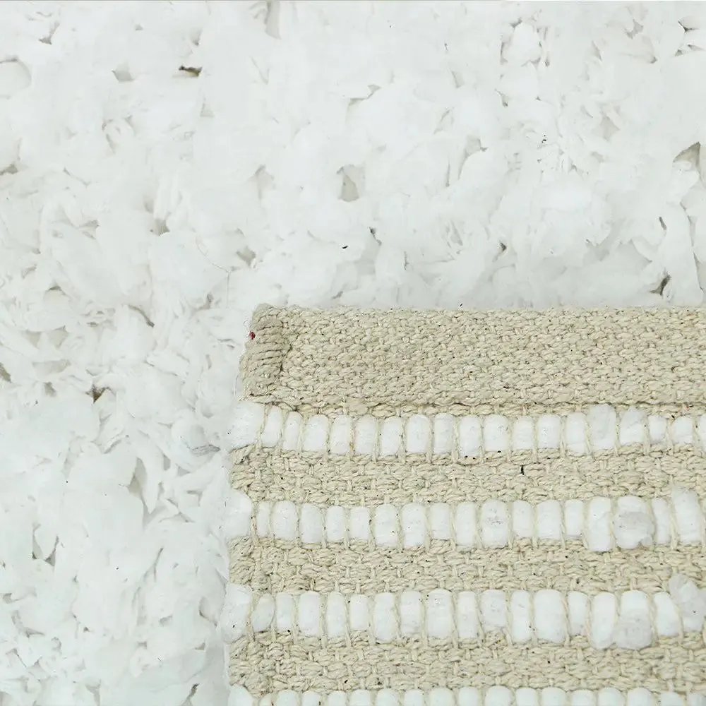 White Premium Super Soft Cotton Bathmat (17 x 24) Inches