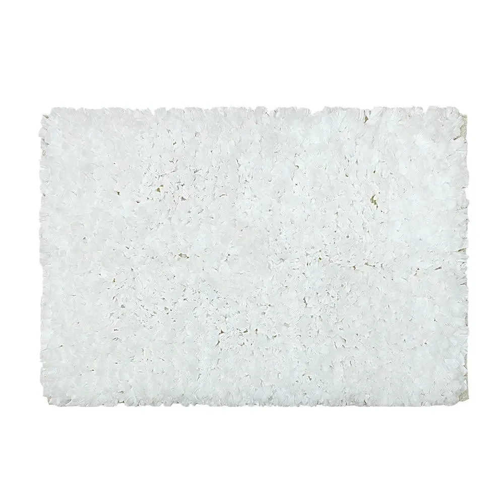 White Premium Super Soft Cotton Bathmat (17 x 24) Inches