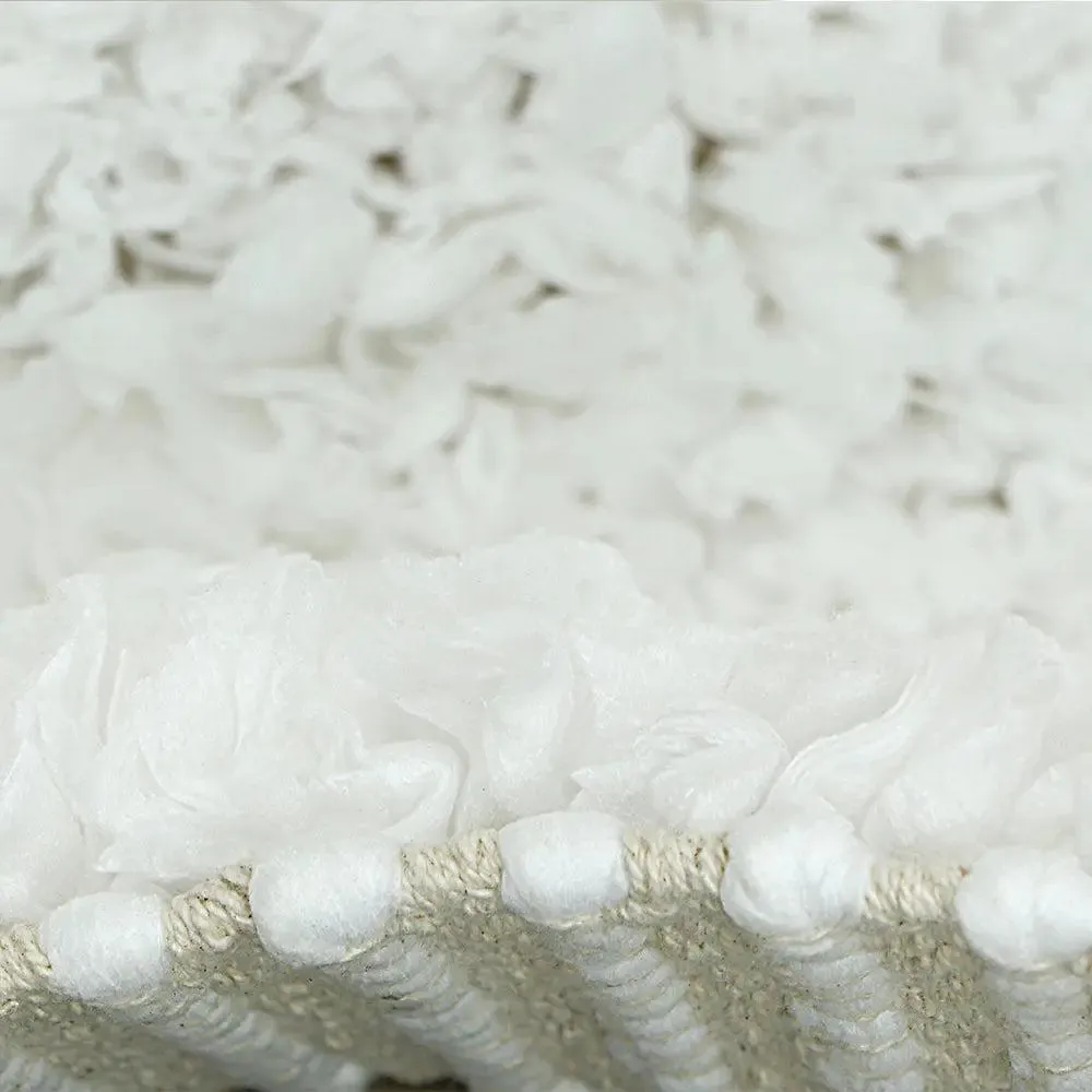 White Premium Super Soft Cotton Bathmat (20 x 32) Inches