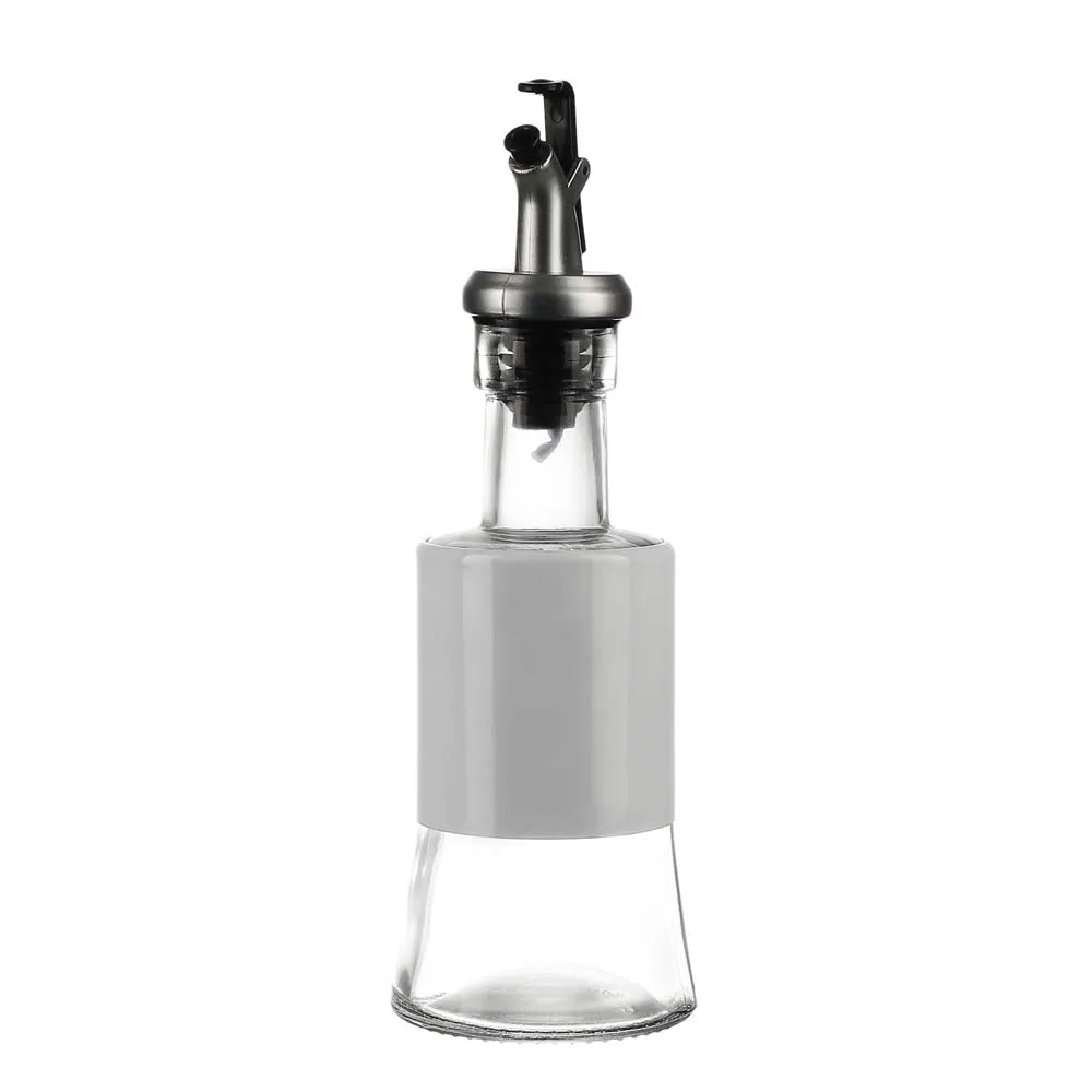 White Tough Glass Oil Dispenser 250 ML