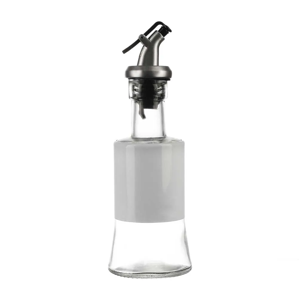 White Tough Glass Oil Dispenser 250 ML