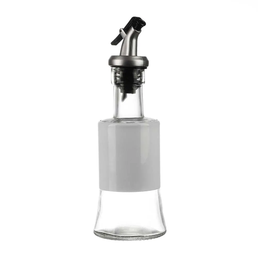 White Tough Glass Oil Dispenser 250 ML
