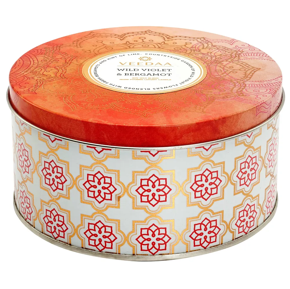 Wild Violet & Bergamot 3 Wick Tin Scented Candle