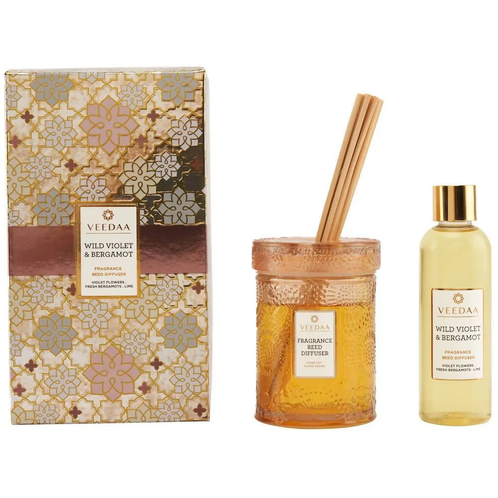 WILD VIOLET & BERGAMOT REED DIFFUSER SET