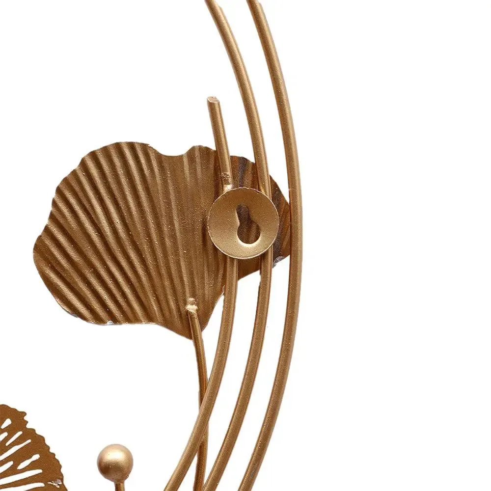 Wired Gold & Grey Leaf Embossed Wall Decor Set of 2