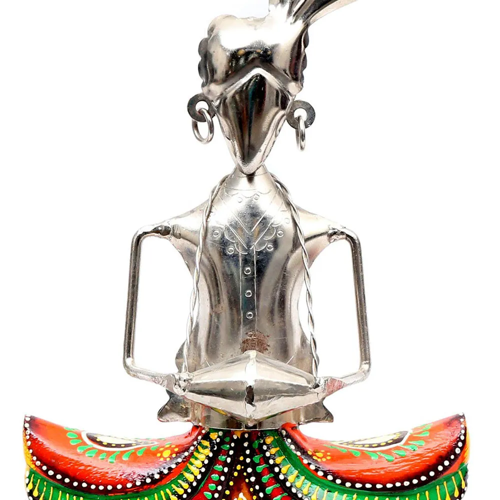 Wood & Metal Composed Happy Musicians Figurine / Showpiece Set Of 3