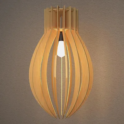Wood Pendant Lamp / Pendant Light / Modern Lamp