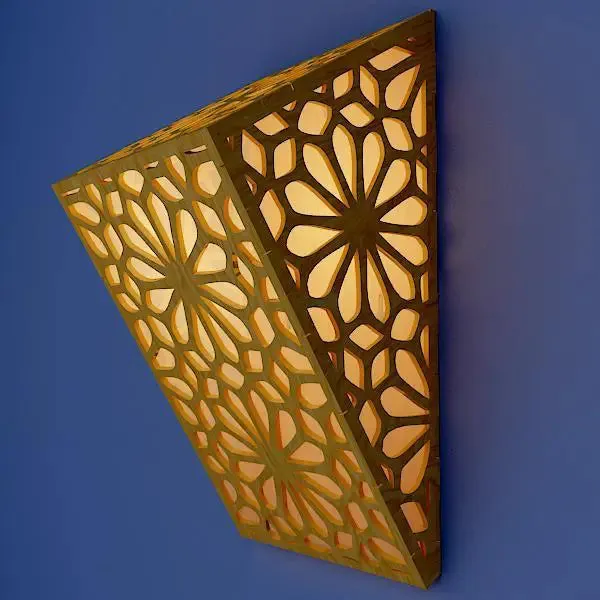 Wood Wall Lamp / Pendant Light / Modern Lamp Set Of 2 Pc