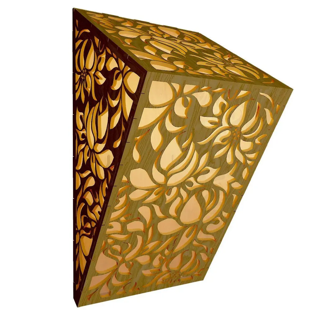 Wood Wall Lamp / Pendant Light / Modern Lamp Set Of 2 Pc