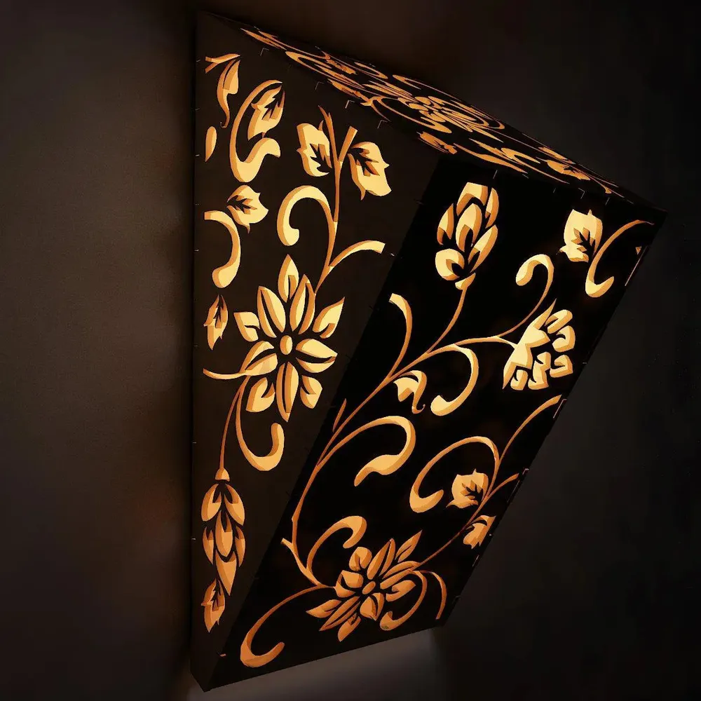 Wood Wall Lamp / Pendant Light / Modern Lamp Set Of 2 Pc