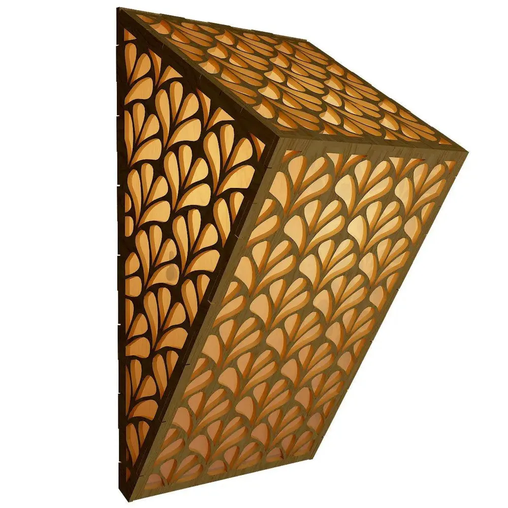 Wood Wall Lamp / Pendant Light / Modern Lamp Set Of 2 Pc