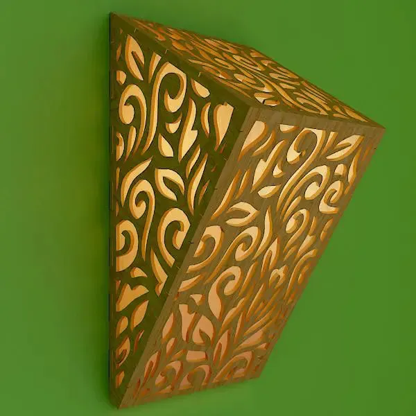 Wood Wall Lamp / Pendant Light / Modern Lamp Set Of 2 Pc