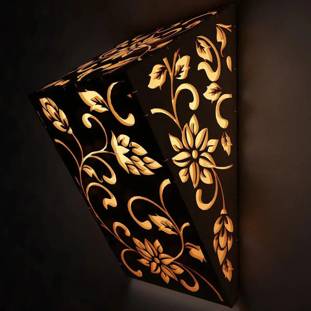 Wood Wall Lamp / Pendant Light / Modern Lamp Set Of 2 Pc
