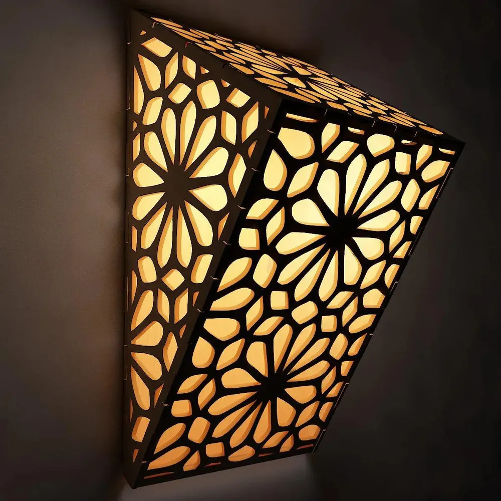 Wood Wall Lamp / Pendant Light / Modern Lamp Set Of 2 Pc