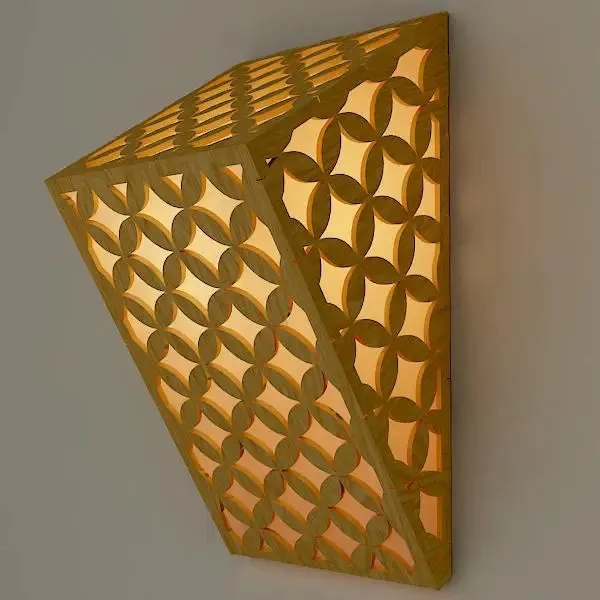 Wood Wall Lamp / Pendant Light / Modern Lamp Set Of 2 Pc