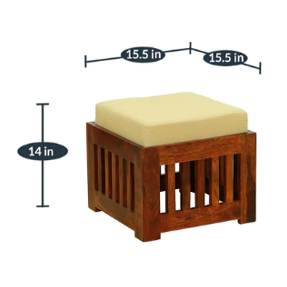 Wooden Bar Crafted Sheesham Storage Coffee Table With 4 Stools