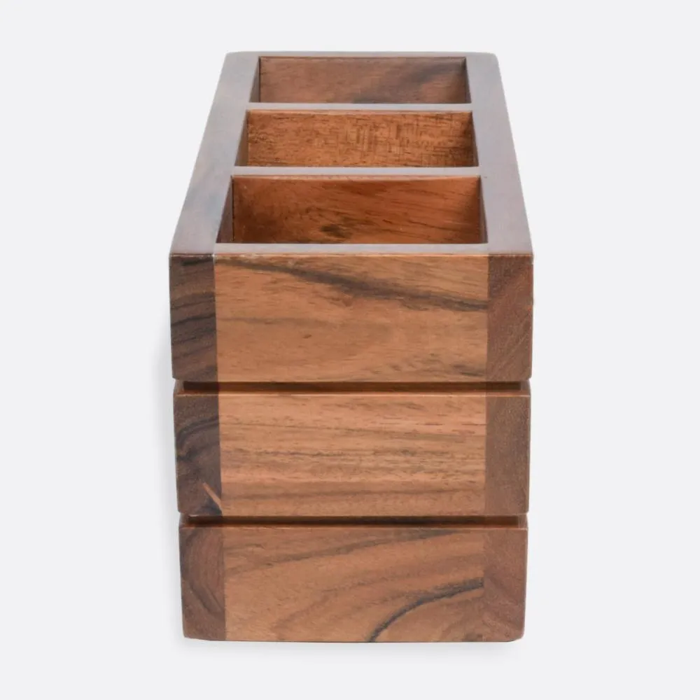 Wooden Boat Caddy Essential Kitchen Items /Holder