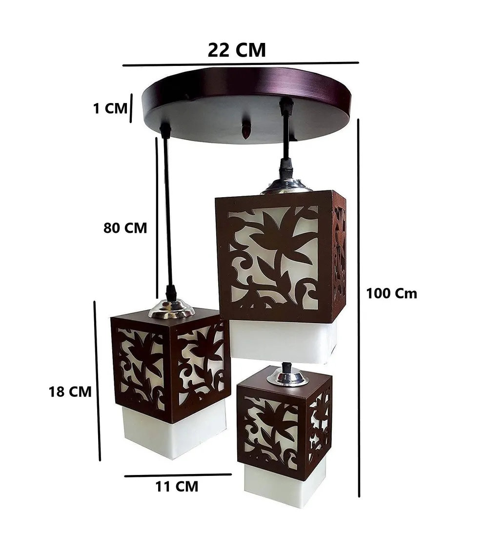 Wooden Carving Classic Cluster Ceiling Light (Bulb not included)