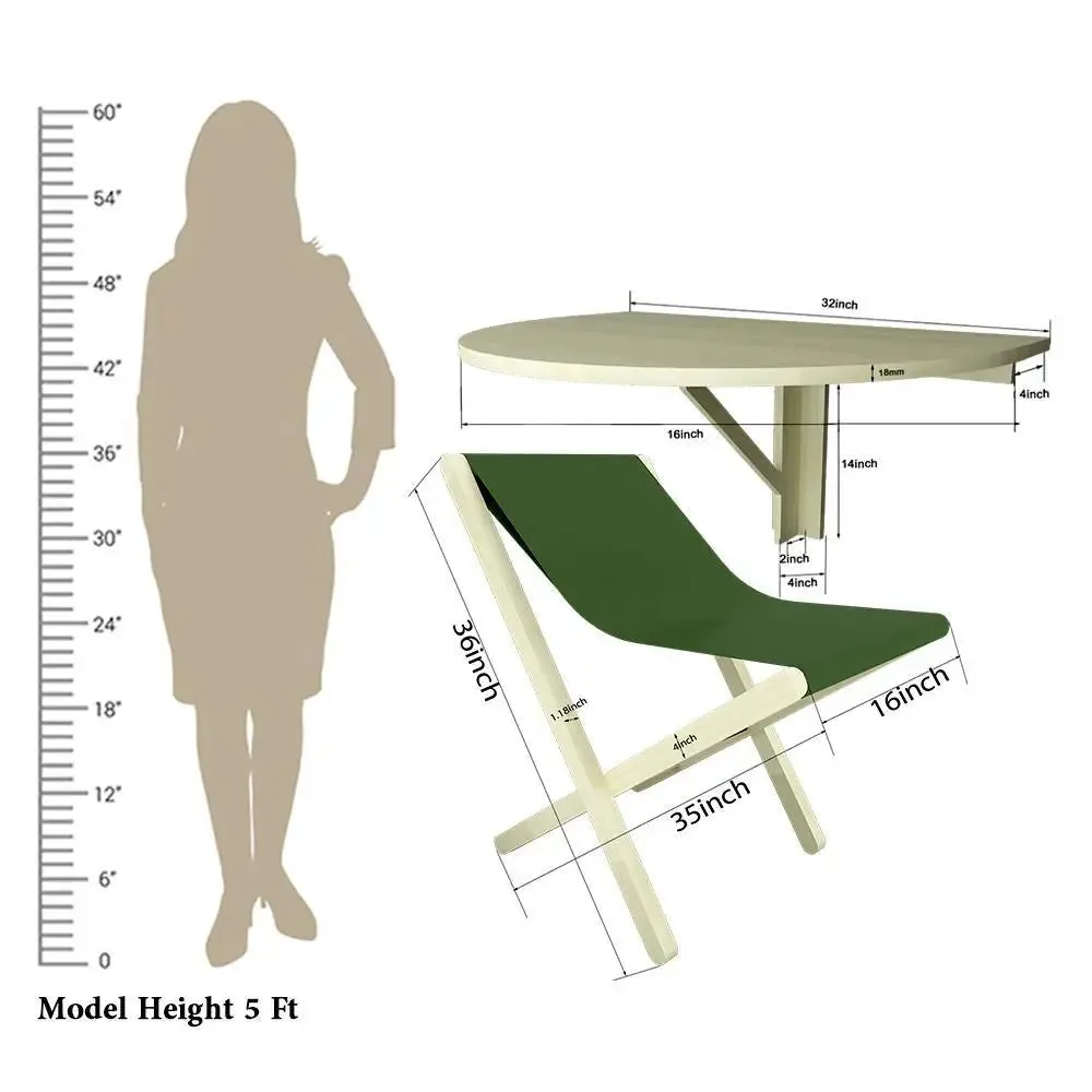 Wooden Decorative Foldable Curve Shape Laptop Study Table &amp; Chair / Laptop Shelf, Nature wood color