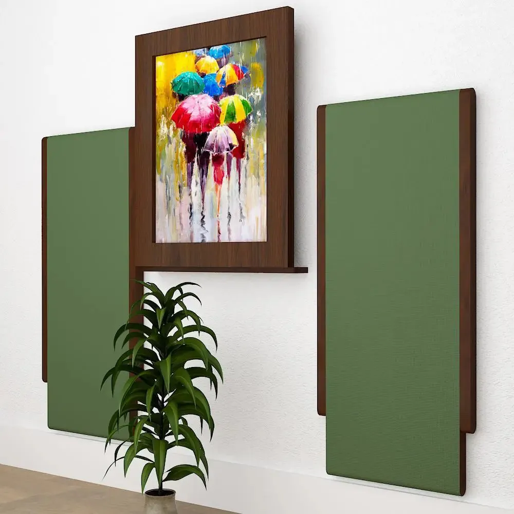 Wooden Decorative Foldable Dining &amp; Study Table &amp; Chair / Dining Shelf, Walnut Finish