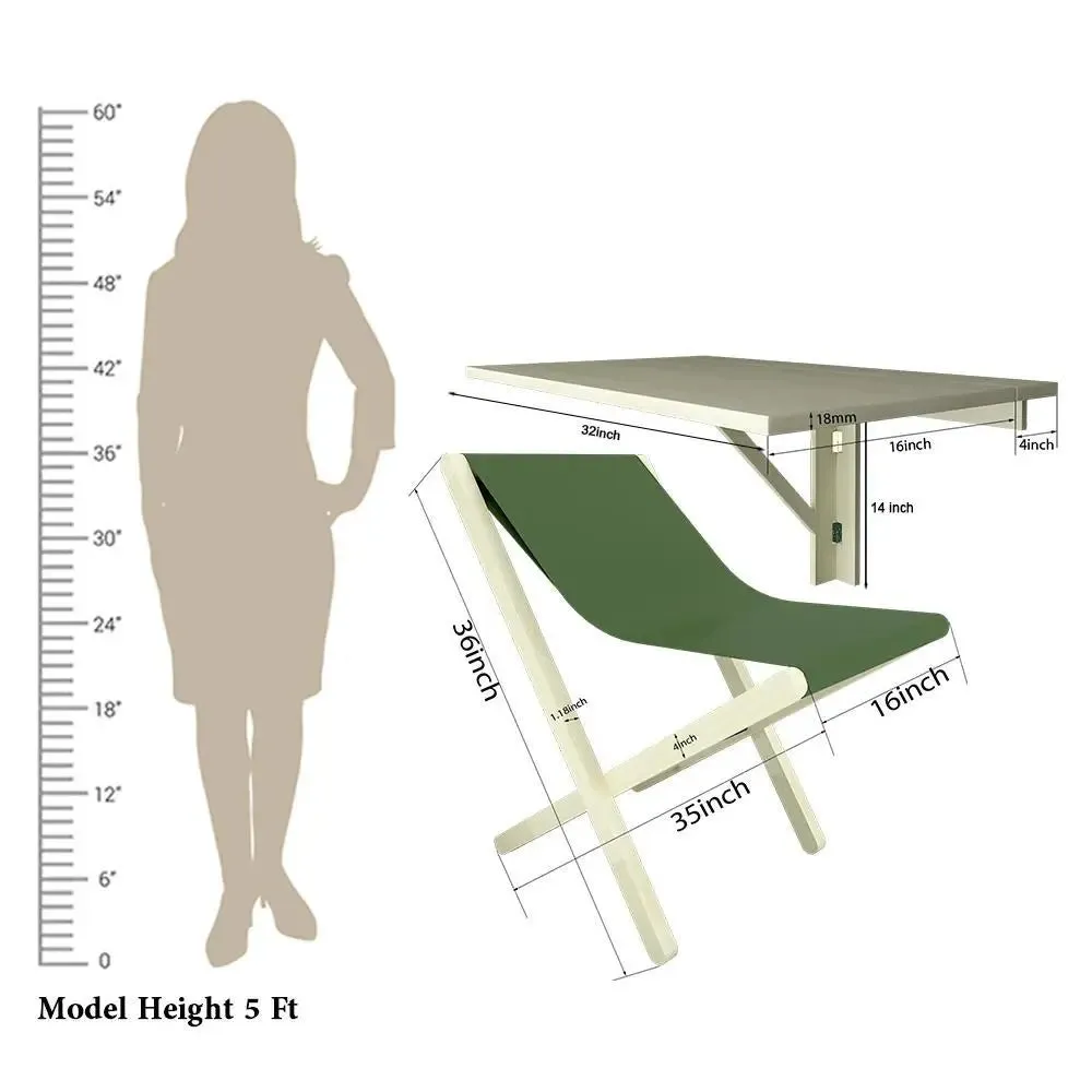 Wooden Decorative Foldable Laptop Study Table &amp; Chair / Laptop Shelf, Nature wood color