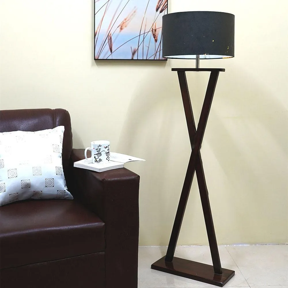 Wooden Delight Crossed Floor Lamp