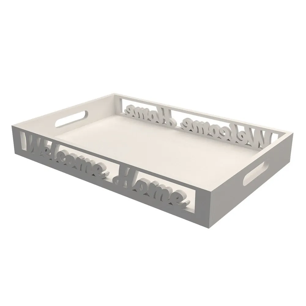 Wooden Fancy Design Serving Tray