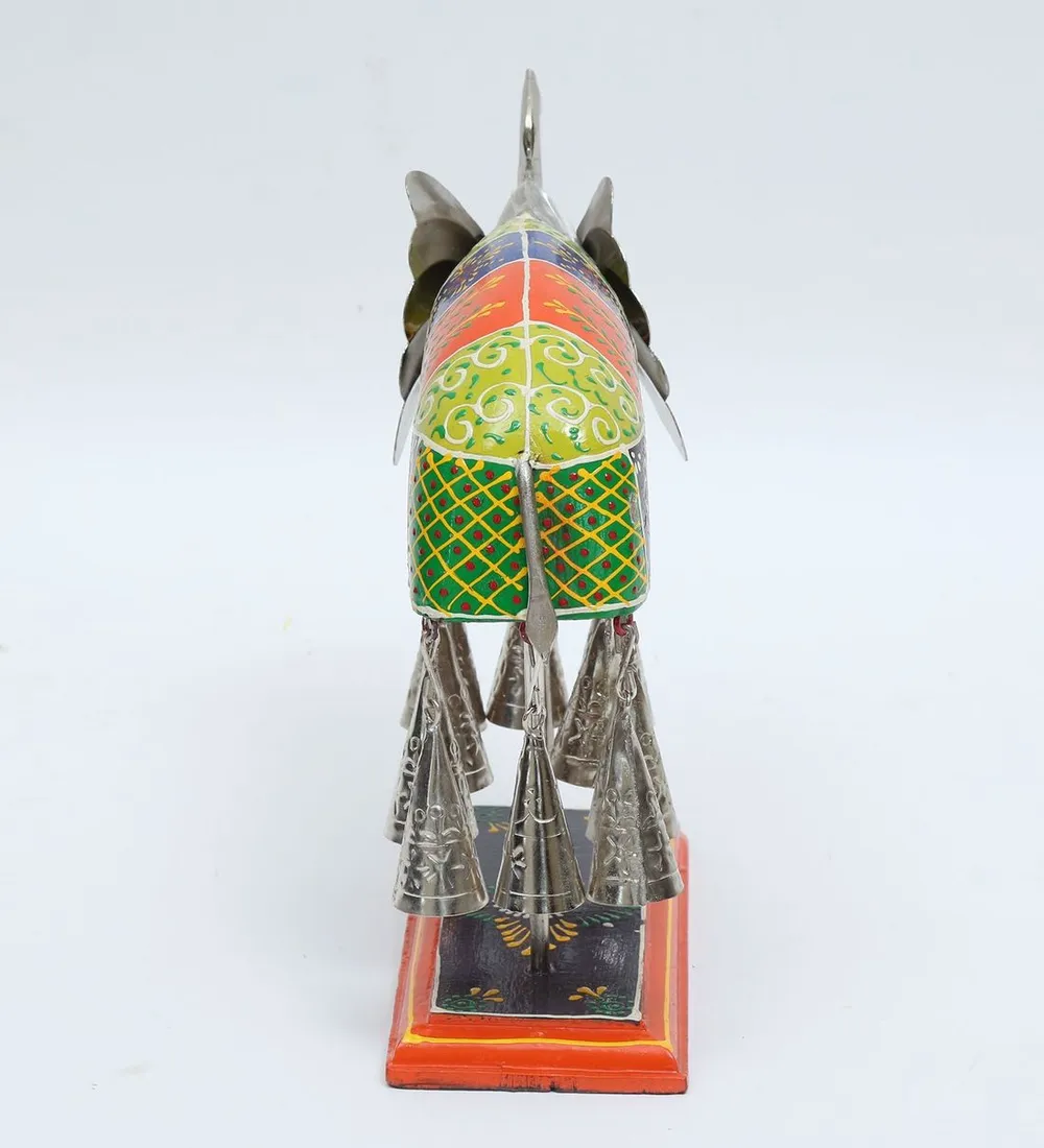 Wooden Handcrafted Elephant Abstract Animal Figurine / Showpiece