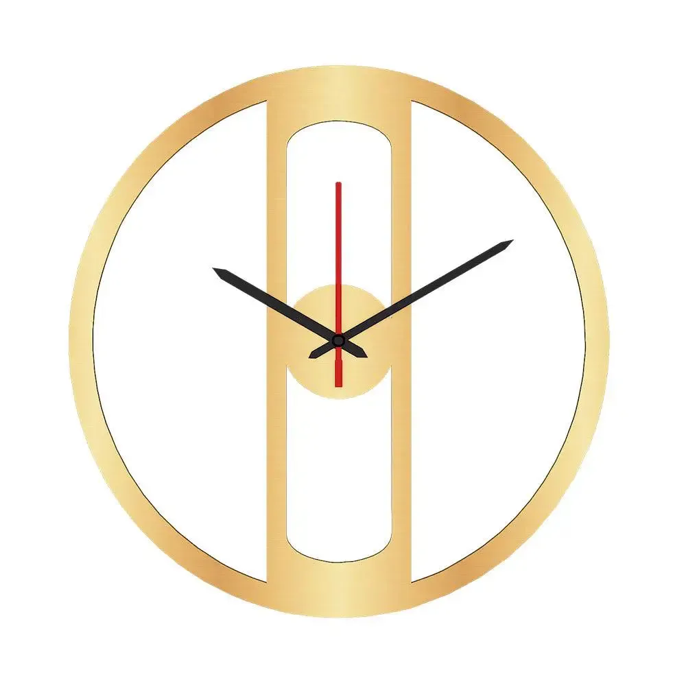 Wooden Look Round Shape Big Wall Clock