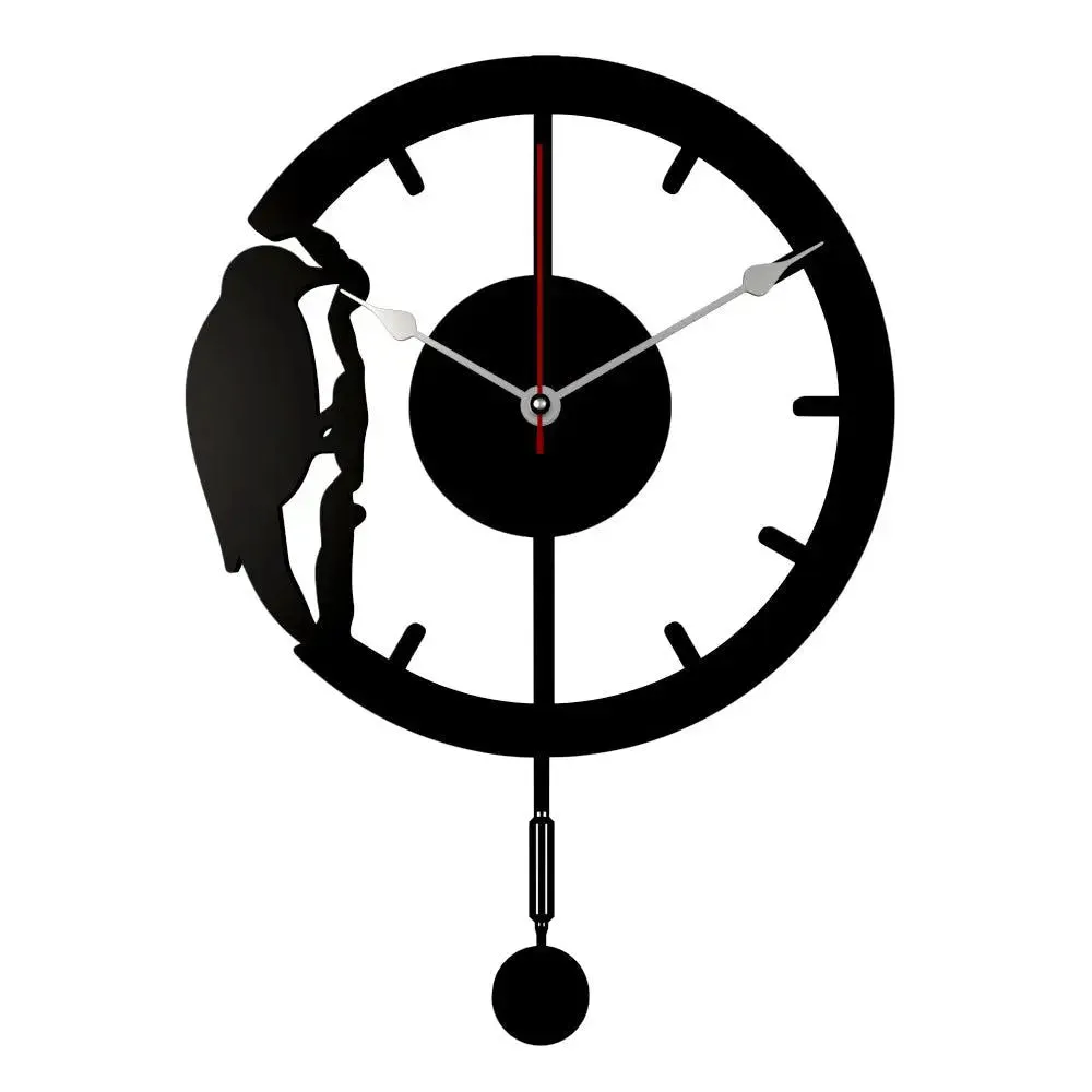 Woodpecker Decorative Pendulum Wall Clock