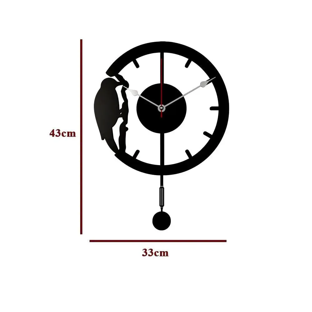 Woodpecker Decorative Pendulum Wall Clock