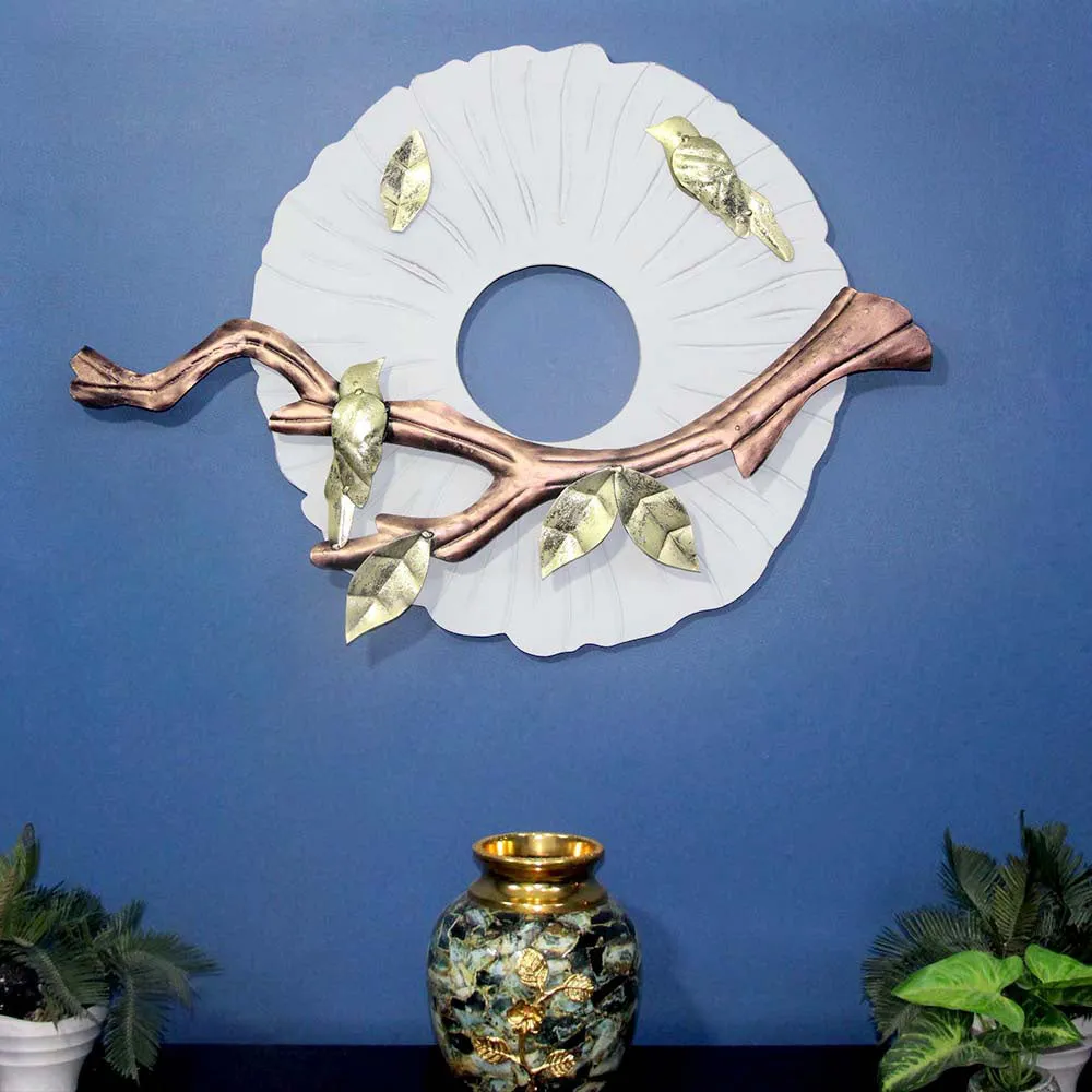 Wrought Iron Birdie Metallic Wall Art Decor