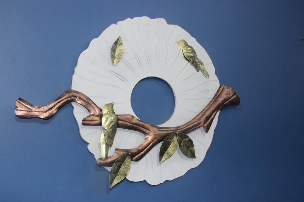 Wrought Iron Birdie Metallic Wall Art Decor