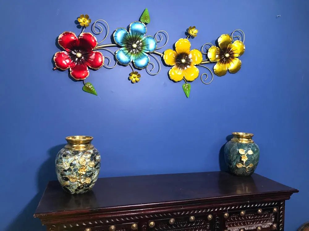 Wrought Iron Leaf Wall Art for Home Decor