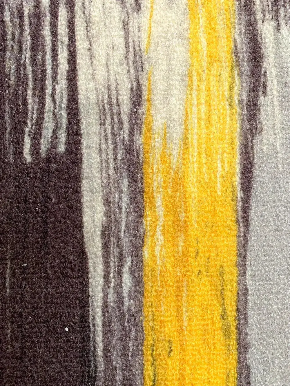 Yellow & Black Splash Modern Printed Premium Doormat (14 X 22 )Inches