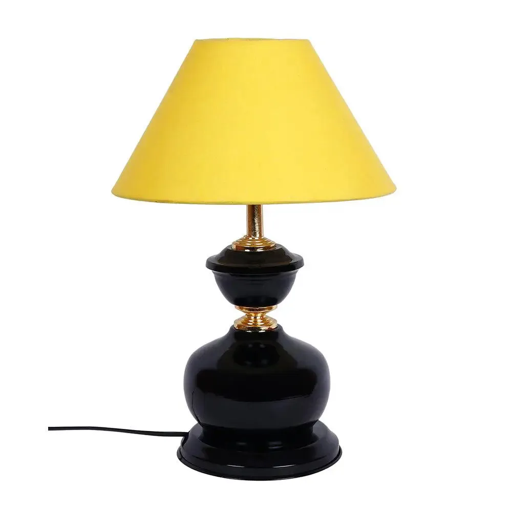 Yellow Cotton Table Lamp for Bedroom