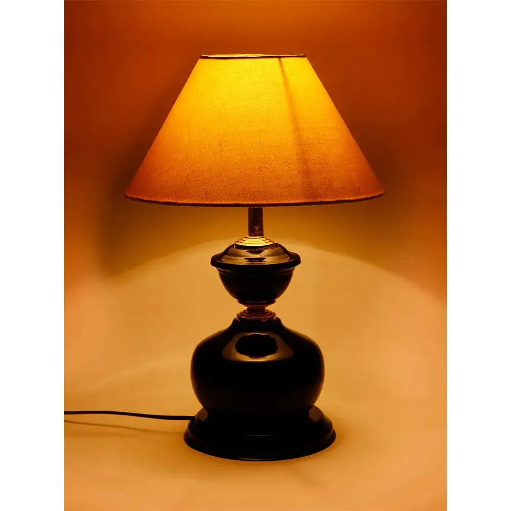 Yellow Cotton Table Lamp for Bedroom