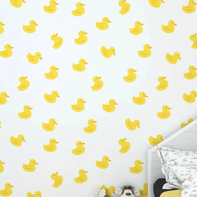 Yellow Duckling Kids Self Adhesive Wallpaper