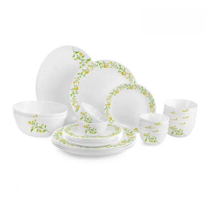 Yellow Grapevine Chic Dinner Set of 27 Pieces