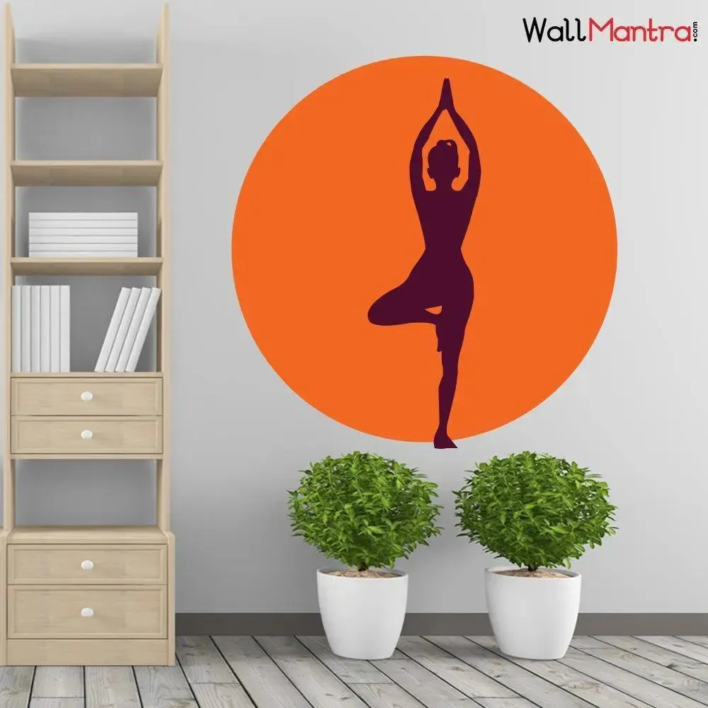 Yoga Fitness Wall Sticker For Gym