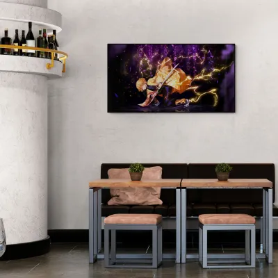 Zenitsu Agatsuma Demon Slayer Anime Canvas Wall Painting