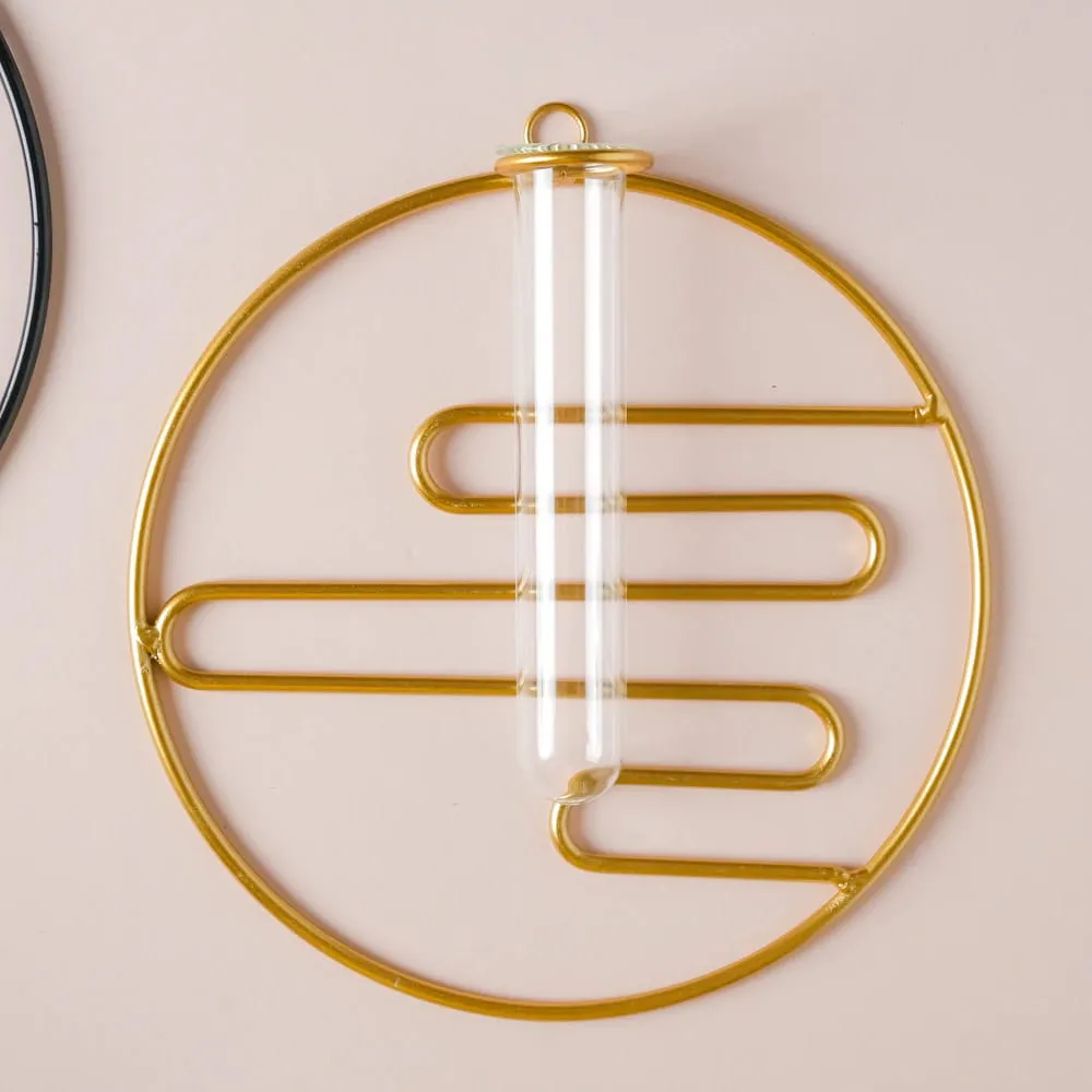 Zig Zag Shaped Hanging Glass Planter Set Of 2